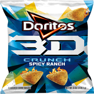  Doritos Doritos 3D Crunchy Flavored Corn Snacks Spicy Ranch